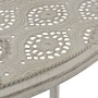Garden bistro table and chairs 3 pieces gray steel by vidaXL, Garden sets - Ref: Foro24-43153, Price: 247,28 €, Discount: %