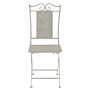 Garden bistro table and chairs 3 pieces gray steel by vidaXL, Garden sets - Ref: Foro24-43153, Price: 247,28 €, Discount: %