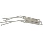 Gartenbistrotisch und Stühle 3 Stück grauer Stahl von vidaXL, Gartensets - Ref: Foro24-43153, Preis: 247,28 €, Rabatt: %