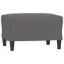 Grauer Kunstledersessel mit Hocker 60 cm von vidaXL, Sofas - Ref: Foro24-3201119, Preis: 177,88 €, Rabatt: %