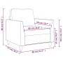 Kunstledersessel in Weinrot, 60 cm. von vidaXL, Sofas - Ref: Foro24-359326, Preis: 134,24 €, Rabatt: %