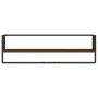 Estantes pared con barras 6 pzas madera ingeniería marrón roble by vidaXL, Shelves and shelves - Ref: Foro24-836317, Price: 7...