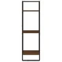 Estantes pared con barras 6 pzas madera ingeniería marrón roble by vidaXL, Shelves and shelves - Ref: Foro24-836317, Price: 7...