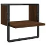 Estantes pared con barras 6 pzas madera ingeniería marrón roble by vidaXL, Shelves and shelves - Ref: Foro24-836317, Price: 7...