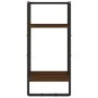 Estantes pared con barras 6 pzas madera ingeniería marrón roble by vidaXL, Shelves and shelves - Ref: Foro24-836317, Price: 7...