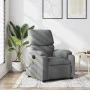 Sillón reclinable de masaje de tela gris claro de vidaXL, Sillones - Ref: Foro24-373422, Precio: 200,32 €, Descuento: %