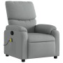 Sillón reclinable de masaje de tela gris claro by vidaXL, Armchairs - Ref: Foro24-373422, Price: 203,70 €, Discount: %