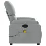 Leicht grauer Stoff-Massage-Fernsehsessel von vidaXL, Sessel - Ref: Foro24-373422, Preis: 200,32 €, Rabatt: %