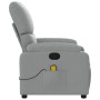Sillón reclinable de masaje de tela gris claro by vidaXL, Armchairs - Ref: Foro24-373422, Price: 203,70 €, Discount: %