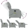Leicht grauer Stoff-Massage-Fernsehsessel von vidaXL, Sessel - Ref: Foro24-373422, Preis: 200,32 €, Rabatt: %