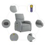 Sillón reclinable de masaje de tela gris claro by vidaXL, Armchairs - Ref: Foro24-373422, Price: 203,70 €, Discount: %