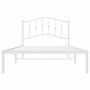 Metallbettgestell mit weißem Kopfteil 107x203 cm von vidaXL, Betten und Lattenroste - Ref: Foro24-373834, Preis: 70,51 €, Rab...