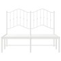 Metallbettgestell mit weißem Kopfteil 120x200 cm von vidaXL, Betten und Lattenroste - Ref: Foro24-373836, Preis: 94,57 €, Rab...