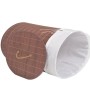 Brauner ovaler Bambus-Wäschekorb von vidaXL, Wäschekörbe - Ref: Foro24-245580, Preis: 30,53 €, Rabatt: %