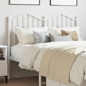 Cabecero de metal blanco 120 cm de vidaXL, Cabeceros y pies de cama - Ref: Foro24-373869, Precio: 30,04 €, Descuento: %