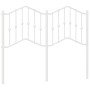 Kopfteil aus weißem Metall, 120 cm von vidaXL, Kopf- und Fußteile - Ref: Foro24-373869, Preis: 32,92 €, Rabatt: %