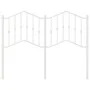 Cabecero de metal blanco 120 cm de vidaXL, Cabeceros y pies de cama - Ref: Foro24-373869, Precio: 30,02 €, Descuento: %