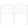 Kopfteil aus weißem Metall, 120 cm von vidaXL, Kopf- und Fußteile - Ref: Foro24-373869, Preis: 32,92 €, Rabatt: %
