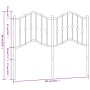 Kopfteil aus weißem Metall, 120 cm von vidaXL, Kopf- und Fußteile - Ref: Foro24-373869, Preis: 32,92 €, Rabatt: %