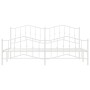 Metallbettgestell mit Kopf- und Fußteil weiß 193x203 cm von vidaXL, Betten und Lattenroste - Ref: Foro24-373862, Preis: 123,5...