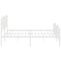 Metallbettgestell mit Kopf- und Fußteil weiß 193x203 cm von vidaXL, Betten und Lattenroste - Ref: Foro24-373862, Preis: 123,5...