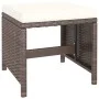Garden dining set, 6 pieces, with brown synthetic rattan cushions. by vidaXL, Garden sets - Ref: Foro24-43904, Price: 469,12 ...