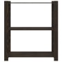 Estantería de 3 niveles madera maciza de pino negro 80x38x90 cm by vidaXL, Industrial shelving - Ref: Foro24-373408, Price: 4...