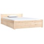 Estructura de cama con cajones 120x190 cm