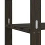 Estantería de 3 niveles madera maciza de pino negro 80x38x90 cm by vidaXL, Industrial shelving - Ref: Foro24-373408, Price: 4...
