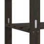 Estantería de 3 niveles madera maciza de pino negro 80x38x90 cm by vidaXL, Industrial shelving - Ref: Foro24-373408, Price: 4...