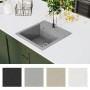 Gray Granite Single Bowl Kitchen Sink by vidaXL, Sinks - Ref: Foro24-142949, Price: 162,53 €, Discount: %