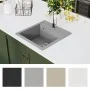 Gray Granite Single Bowl Kitchen Sink by vidaXL, Sinks - Ref: Foro24-142949, Price: 166,17 €, Discount: %