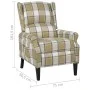 Green fabric reclining chair by vidaXL, Armchairs - Ref: Foro24-329308, Price: 198,20 €, Discount: %