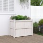 Solid white pine wood planter 90x50x70 cm by vidaXL, Pots and planters - Ref: Foro24-837470, Price: 100,96 €, Discount: %
