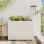Jardinera de madera maciza de pino blanca 90x50x70 cm de vidaXL, Maceteros y jardineras - Ref: Foro24-837470, Precio: 100,90 ...