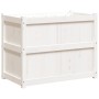 Pflanzgefäß aus massivem Kiefernholz weiß 90x50x70 cm von vidaXL, Töpfe und Pflanzgefäße - Ref: Foro24-837470, Preis: 100,96 ...
