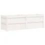 Pflanzgefäß aus massivem Kiefernholz weiß 150x50x50 cm von vidaXL, Töpfe und Pflanzgefäße - Ref: Foro24-837485, Preis: 119,66...