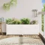 Pflanzgefäß aus massivem Kiefernholz weiß 150x50x50 cm von vidaXL, Töpfe und Pflanzgefäße - Ref: Foro24-837485, Preis: 119,66...
