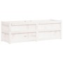 Jardinera madera maciza de pino blanco 150x50x50 cm de vidaXL, Maceteros y jardineras - Ref: Foro24-837485, Precio: 120,72 €,...