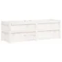 Solid white pine wood planter 150x50x50 cm by vidaXL, Pots and planters - Ref: Foro24-837485, Price: 120,77 €, Discount: %