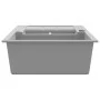 Fregadero de cocina con dos senos granito gris de vidaXL, Fregaderos - Ref: Foro24-142951, Precio: 192,87 €, Descuento: %