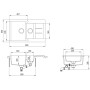 Küchenspüle mit zwei grauen Granitschüsseln von vidaXL, Sinkt - Ref: Foro24-142951, Preis: 185,94 €, Rabatt: %
