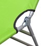 Folding steel sun lounger with apple green powder coating by vidaXL, Loungers - Ref: Foro24-41480, Price: 52,80 €, Discount: %