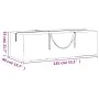 Schwarze Gartenkissentasche aus Polyethylen, 135 x 40 x 55 cm von vidaXL, Abdeckungen für Gartenmöbel - Ref: Foro24-319345, P...