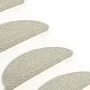 Selbstklebende Sisal-Stufenmatte 15 Stück grau 65x21x4 cm von vidaXL, Treppenmatten - Ref: Foro24-326875, Preis: 70,77 €, Rab...