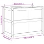 Massive Holzblumenkasten aus Kiefer 90x50x70 cm von vidaXL, Töpfe und Pflanzgefäße - Ref: Foro24-837469, Preis: 84,68 €, Raba...