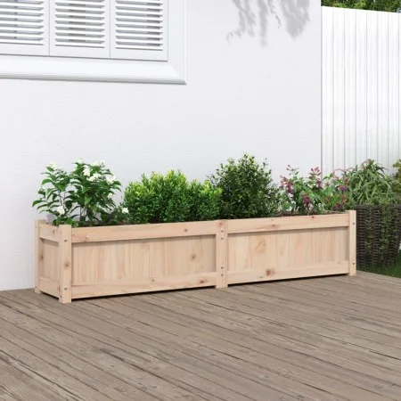 Massive Holzblumenkasten aus Kiefer 150x31x31 cm von vidaXL, Töpfe und Pflanzgefäße - Ref: Foro24-837474, Preis: 74,55 €, Rab...