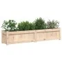 Massive Holzblumenkasten aus Kiefer 150x31x31 cm von vidaXL, Töpfe und Pflanzgefäße - Ref: Foro24-837474, Preis: 74,55 €, Rab...