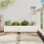 Jardinera de madera maciza de pino blanca 150x31x31 cm by vidaXL, Pots and planters - Ref: Foro24-837476, Price: 92,09 €, Dis...