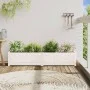 Jardinera de madera maciza de pino blanca 150x31x31 cm by vidaXL, Pots and planters - Ref: Foro24-837476, Price: 88,28 €, Dis...